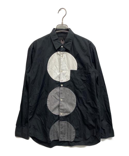 COMME des GARCONS SHIRT（コムデギャルソンシャツ）COMME des GARCONS SHIRT (コムデギャルソンシャツ) サークル切替シャツ ブラック サイズ:Ｓの古着・服飾アイテム