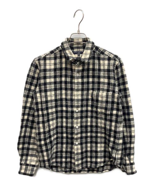COMME des GARCONS HOMME（コムデギャルソン オム）COMME des GARCONS HOMME (コムデギャルソン オム) シャツ ホワイト×ブラック サイズ:Sの古着・服飾アイテム