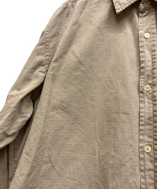 stussy（ステューシー）stussy (ステューシー) リップストップシャツ ベージュ サイズ:Lの古着・服飾アイテム