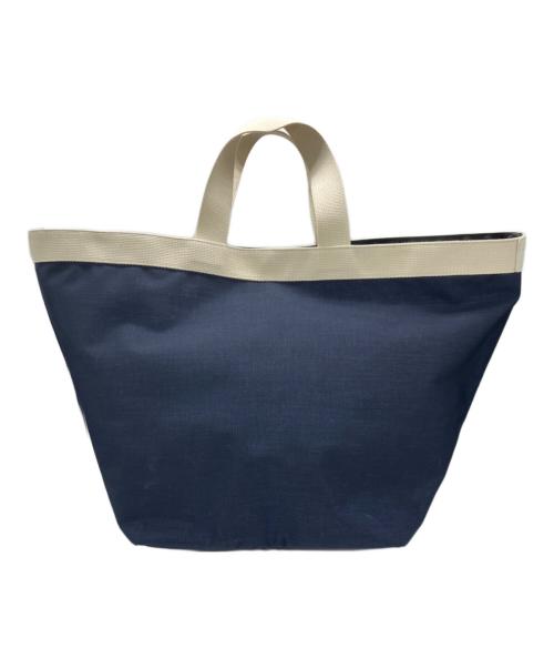 Herve Chapelier（エルベシャプリエ）Herve Chapelier (エルベシャプリエ) コーデュラナイロン舟形トートバッグL ネイビー×ホワイトの古着・服飾アイテム