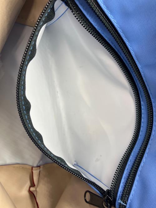 Herve Chapelier（エルベシャプリエ）Herve Chapelier (エルベシャプリエ) ナイロン舟型トート M ブルー×レッドの古着・服飾アイテム