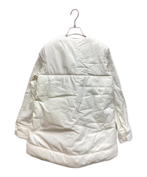 LUDLOW（ラドロー）LUDLOW (ラドロー) ノーカラー中綿ブラウス ホワイト サイズ:1の古着・服飾アイテム