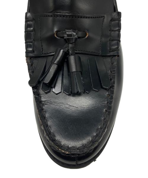 THE KENFORD（ケンフォード）THE KENFORD (ケンフォード) MENS TANK SOLE LOAFERS / BLACK QUILT TASSEL ブラック サイズ:26㎝の古着・服飾アイテム