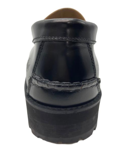 THE KENFORD（ケンフォード）THE KENFORD (ケンフォード) MENS TANK SOLE LOAFERS / BLACK QUILT TASSEL ブラック サイズ:26㎝の古着・服飾アイテム