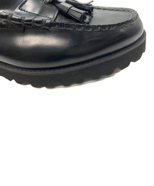 THE KENFORD（ケンフォード）THE KENFORD (ケンフォード) MENS TANK SOLE LOAFERS / BLACK QUILT TASSEL ブラック サイズ:26㎝の古着・服飾アイテム