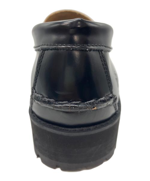 THE KENFORD（ケンフォード）THE KENFORD (ケンフォード) MENS TANK SOLE LOAFERS / BLACK QUILT TASSEL ブラック サイズ:26㎝の古着・服飾アイテム