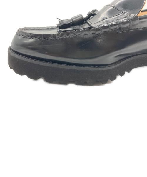 THE KENFORD（ケンフォード）THE KENFORD (ケンフォード) MENS TANK SOLE LOAFERS / BLACK QUILT TASSEL ブラック サイズ:26㎝の古着・服飾アイテム