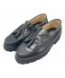 THE KENFORD（ケンフォード）の古着「MENS TANK SOLE LOAFERS / BLACK QUILT TASSEL」｜ブラック