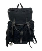 COMME des GARCONS HOMMEコムデギャルソン オム）の古着「ウールミリタリーバックパック」｜ブラック