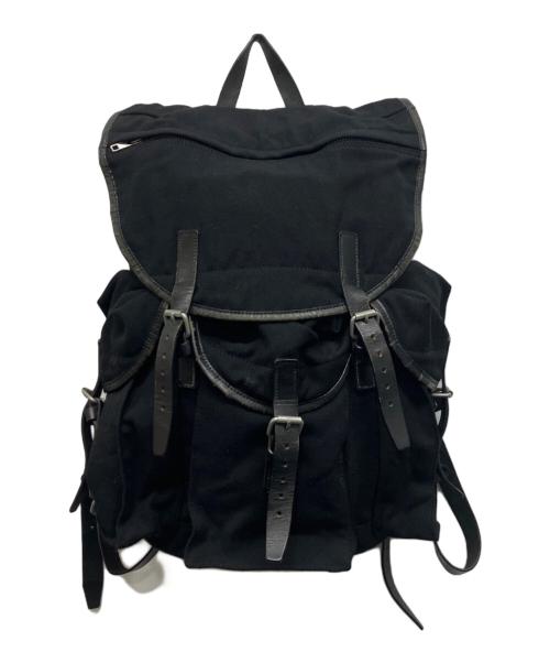 COMME des GARCONS HOMME（コムデギャルソン オム）COMME des GARCONS HOMME (コムデギャルソン オム) ウールミリタリーバックパック ブラックの古着・服飾アイテム