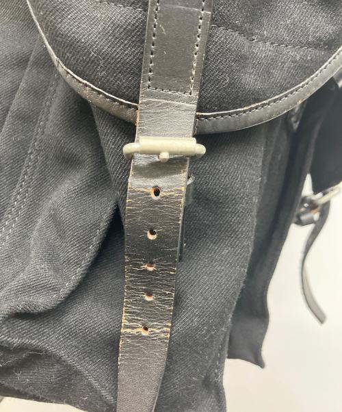 COMME des GARCONS HOMME（コムデギャルソン オム）COMME des GARCONS HOMME (コムデギャルソン オム) ウールミリタリーバックパック ブラックの古着・服飾アイテム