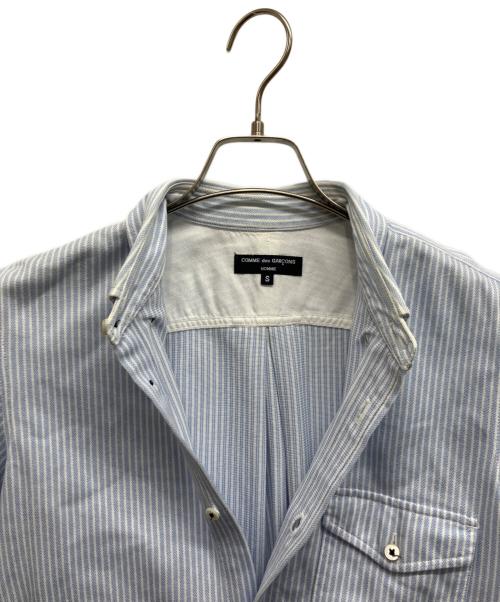 COMME des GARCONS HOMME（コムデギャルソン オム）COMME des GARCONS HOMME (コムデギャルソン オム) ストライプシャツ ブルー サイズ:Sの古着・服飾アイテム