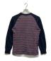 COMME des GARCONS HOMME (コムデギャルソン オム) ボーダー切替ラグランスウェット ネイビー サイズ:S：8000円
