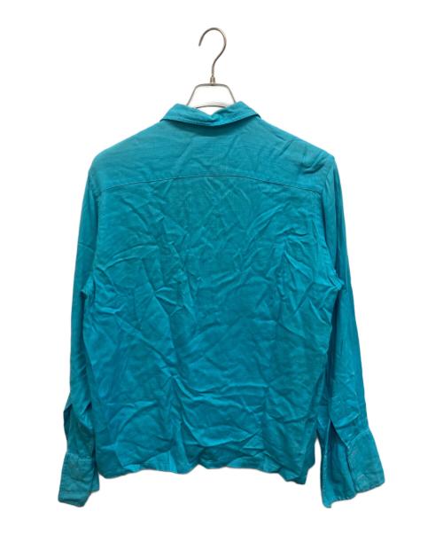 TOWN CRAFT（タウンクラフト）TOWN CRAFT (タウンクラフト) 開襟シャツ ブルー サイズ:Lの古着・服飾アイテム