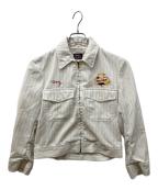 HART MFG.COハート・マニュファクチャリング・カンパニー）の古着「50’s ワッペン付きワークジャケット」｜ホワイト