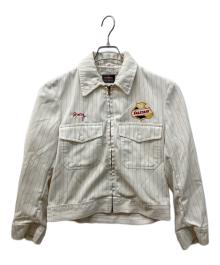 HART MFG.CO（ハート・マニュファクチャリング・カンパニー）の古着「 50’s ワッペン付きワークジャケット」｜ホワイト