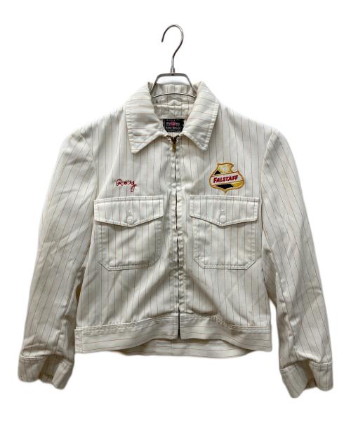 HART MFG.CO（ハート・マニュファクチャリング・カンパニー）HART MFG.CO (ハート・マニュファクチャリング・カンパニー)  50’s ワッペン付きワークジャケット ホワイト サイズ:38の古着・服飾アイテム