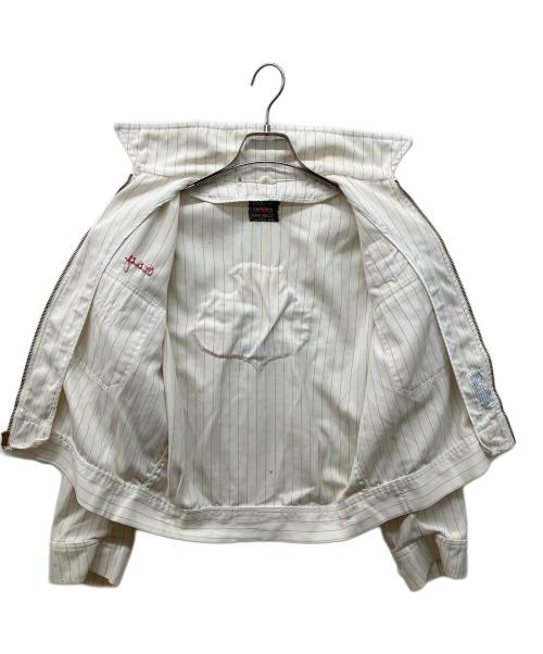 HART MFG.CO（ハート・マニュファクチャリング・カンパニー）HART MFG.CO (ハート・マニュファクチャリング・カンパニー)  50’s ワッペン付きワークジャケット ホワイト サイズ:38の古着・服飾アイテム