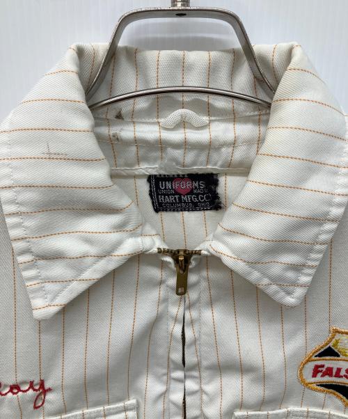 HART MFG.CO（ハート・マニュファクチャリング・カンパニー）HART MFG.CO (ハート・マニュファクチャリング・カンパニー)  50’s ワッペン付きワークジャケット ホワイト サイズ:38の古着・服飾アイテム