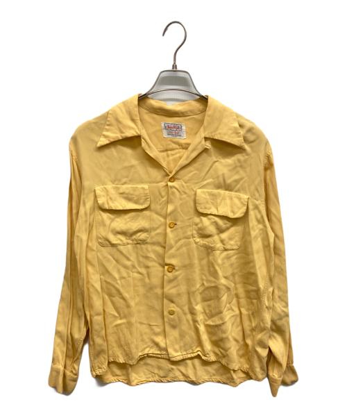 Truval（テュルーバル）TruVal (テュルーバル) 開襟シャツ イエロー サイズ:Ｍの古着・服飾アイテム
