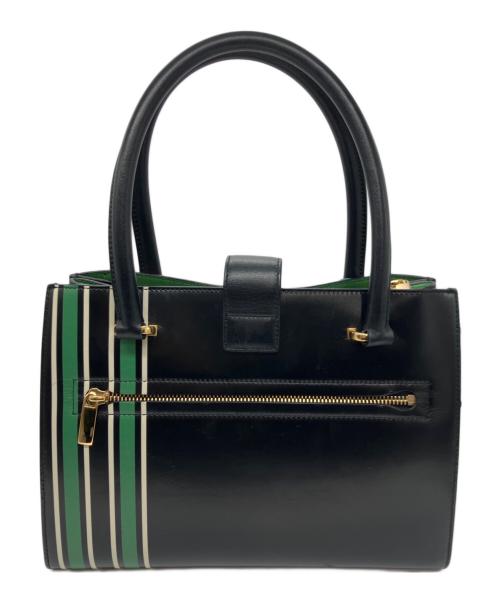 Salvatore Ferragamo（サルヴァトーレ フェラガモ）Salvatore Ferragamo (サルヴァトーレ フェラガモ) ガンチーニ フラワー ハンドバッグ ブラックの古着・服飾アイテム