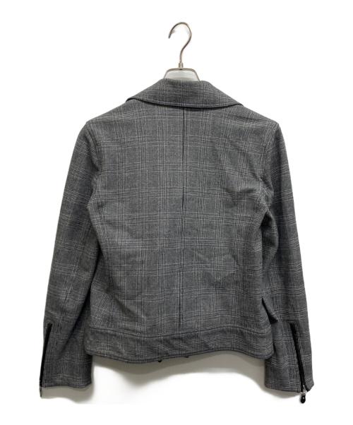 MORABITO（モラビト）MORABITO (モラビト) グレンチェック ライダースジャケット グレー サイズ:Mの古着・服飾アイテム