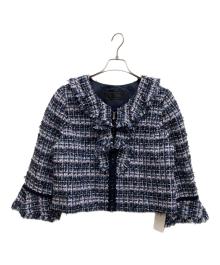 TO BE CHIC（トゥービーシック）の古着「カラーファンシーツイード ジャケット」｜ブルー