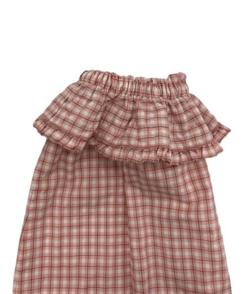 PINK HOUSE（ピンクハウス）PINK HOUSE (ピンクハウス) ギンガムチェックピコフリルワンピース ピンク サイズ:不明の古着・服飾アイテム