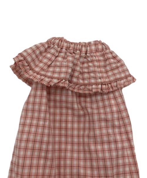 PINK HOUSE（ピンクハウス）PINK HOUSE (ピンクハウス) ギンガムチェックピコフリルワンピース ピンク サイズ:不明の古着・服飾アイテム