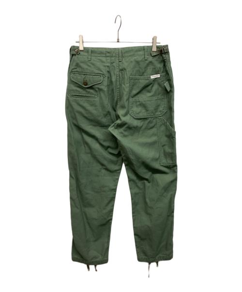 BEAMS PLUS（ビームスプラス）BEAMS PLUS (ビームスプラス) Engineered Garments (エンジニアド ガーメンツ) BEAMS PLUS 別注 GLASSFIELD PANTS BACKSATIN グリーン サイズ:34の古着・服飾アイテム