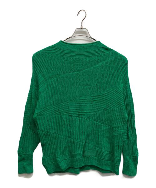 tamaki niime（タマキ ニイメ）tamaki niime (タマキ ニイメ) PO knit ボコボコ グリーン サイズ:Freeの古着・服飾アイテム