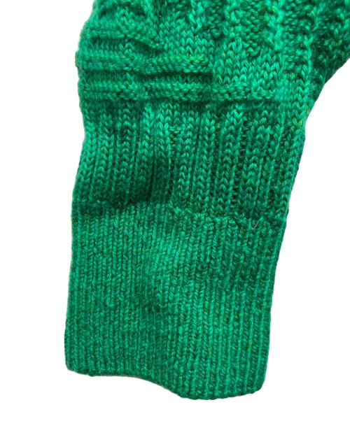 tamaki niime（タマキ ニイメ）tamaki niime (タマキ ニイメ) PO knit ボコボコ グリーン サイズ:Freeの古着・服飾アイテム