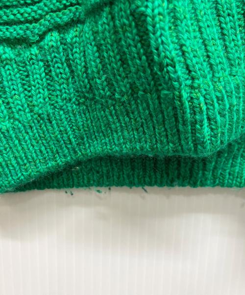 tamaki niime（タマキ ニイメ）tamaki niime (タマキ ニイメ) PO knit ボコボコ グリーン サイズ:Freeの古着・服飾アイテム