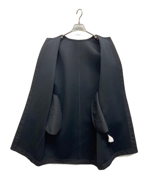 Demi-Luxe Beams（デミルクス ビームス）Demi-Luxe BEAMS (デミルクス ビームス) Demi-Luxe BEAMS ボンディング クルーネック コート ブラック サイズ:36の古着・服飾アイテム