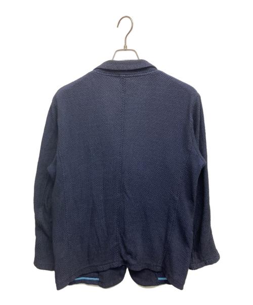 LANVIN en Bleu（ランバンオンブルー）LANVIN en Bleu (ランバンオンブルー) LANVIN en Bleu ニット2Bテーラードジャケット ネイビー サイズ:50の古着・服飾アイテム