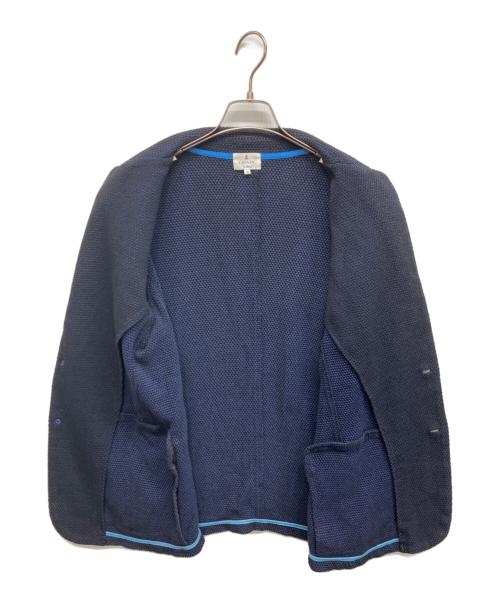 LANVIN en Bleu（ランバンオンブルー）LANVIN en Bleu (ランバンオンブルー) LANVIN en Bleu ニット2Bテーラードジャケット ネイビー サイズ:50の古着・服飾アイテム