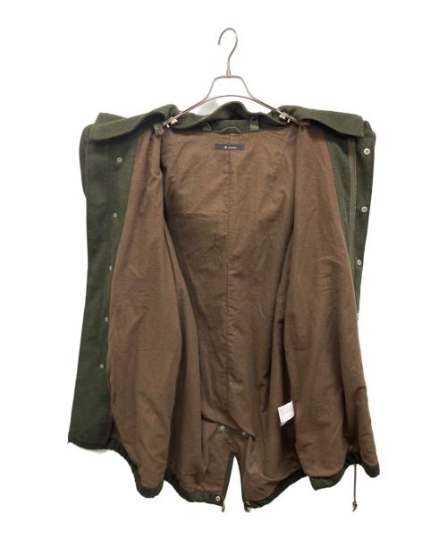 JOHNBULL（ジョンブル）Johnbull (ジョンブル) Johnbull ウールカシミア モッズコート M-65 パーカー グリーン サイズ:Mの古着・服飾アイテム