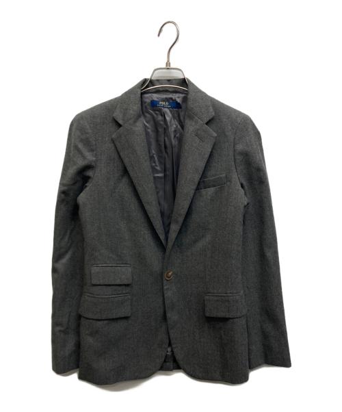 POLO RALPH LAUREN（ポロ・ラルフローレン）POLO RALPH LAUREN (ポロ・ラルフローレン) ウールテーラードジャケット グレー サイズ:2の古着・服飾アイテム