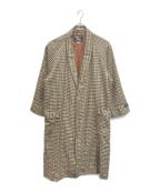Burberry'sバーバリーズ）の古着「千鳥格子柄ガウンコート」｜マルチカラー