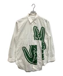 LACOSTE×COMME des GARCONS SHIRT（ラコステ×コムデギャルソンシャツ）の古着「23AW コラボロングシャツ」｜ホワイト