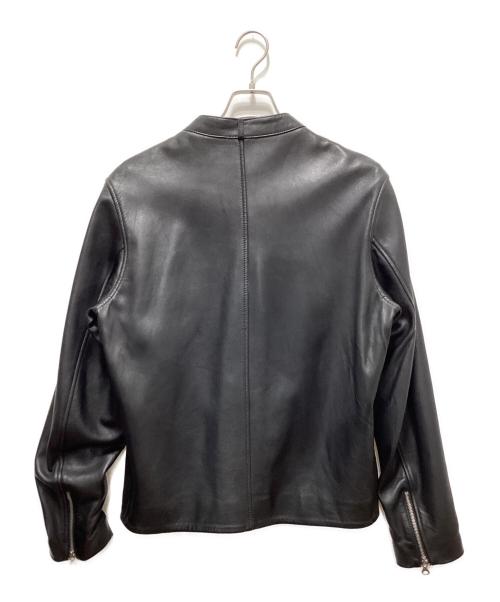 DIESEL（ディーゼル）DIESEL (ディーゼル) L-METALO/シングルライダースレザージャケット ブラック サイズ:48の古着・服飾アイテム
