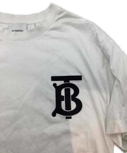BURBERRY（バーバリー）BURBERRY (バーバリー) TBロゴプリント クルーネック ホワイト サイズ:XXSの古着・服飾アイテム