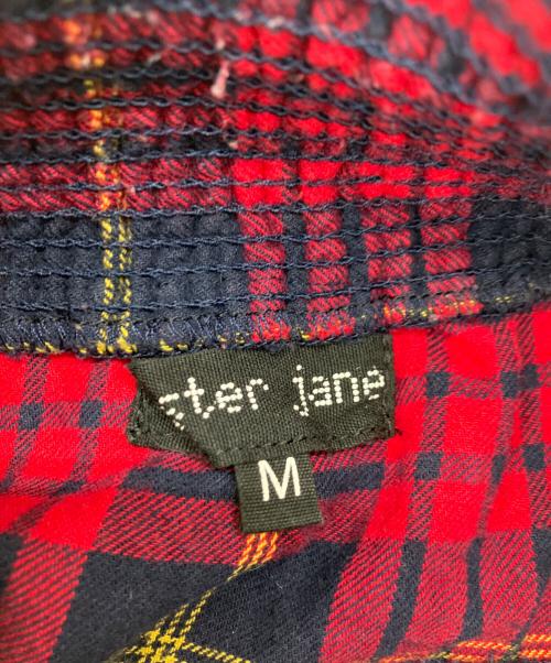 Sister Jane（シスタージェーン）Sister Jane (シスタージェーン) パンクチェック フリルブラウス レッド サイズ:Mの古着・服飾アイテム