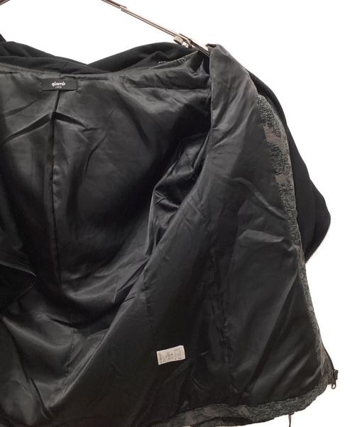 glamb（グラム）glamb (グラム) スタンドレープネックジャケット グレー サイズ:Lの古着・服飾アイテム