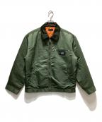 SUBCIETYサブサエティ）の古着「FLIGHT NYLON WORK JKT」｜グリーン