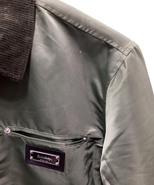 SUBCIETY（サブサエティ）SUBCIETY (サブサエティ) FLIGHT NYLON WORK JKT グリーン サイズ:Ｌの古着・服飾アイテム