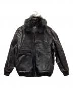 a good bad influenceアグッドバッドインフルエンス）の古着「カウレザージャケット」｜ブラック