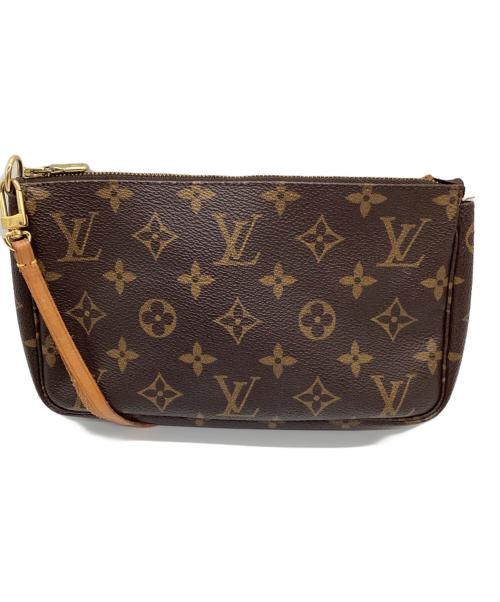 LOUIS VUITTON（ルイ ヴィトン）LOUIS VUITTON (ルイ ヴィトン) ハンドポーチ ブラウンの古着・服飾アイテム