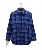 PENDLETONペンドルトン）の古着「ウールチェックシャツ」｜ブルー