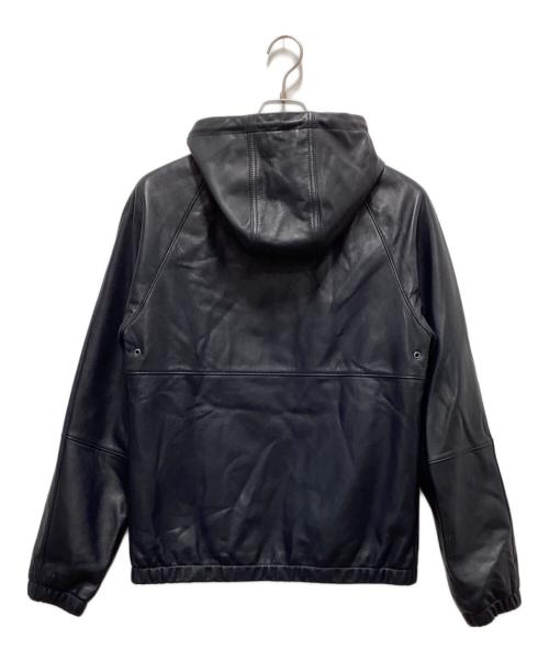 COACH（コーチ）COACH (コーチ) フードレザージャケット ネイビー サイズ:Sの古着・服飾アイテム